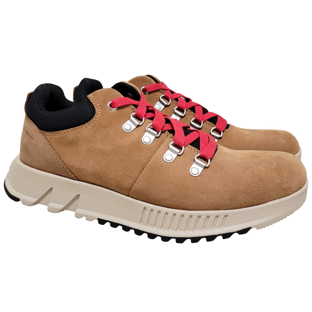 Sorel Men Mac Hill Lite Hiker Low Waterproof Sneaker Sz US 10.5 Elk Brown Suede